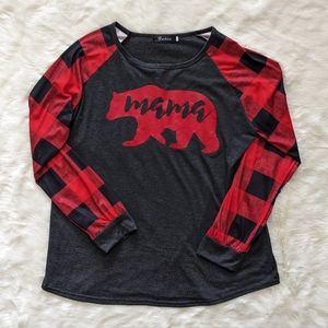 Mama Bear Plaid Shirt